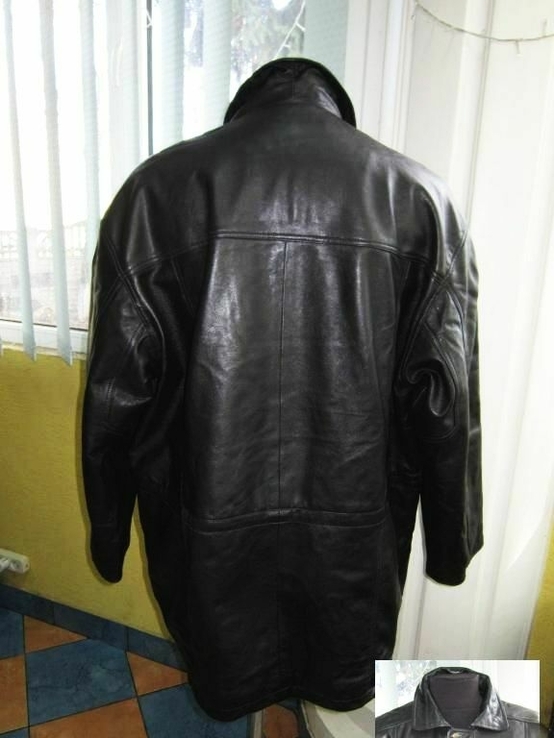 Большая оригинальная кожаная мужская куртка CA. Лот 302, фото №4
