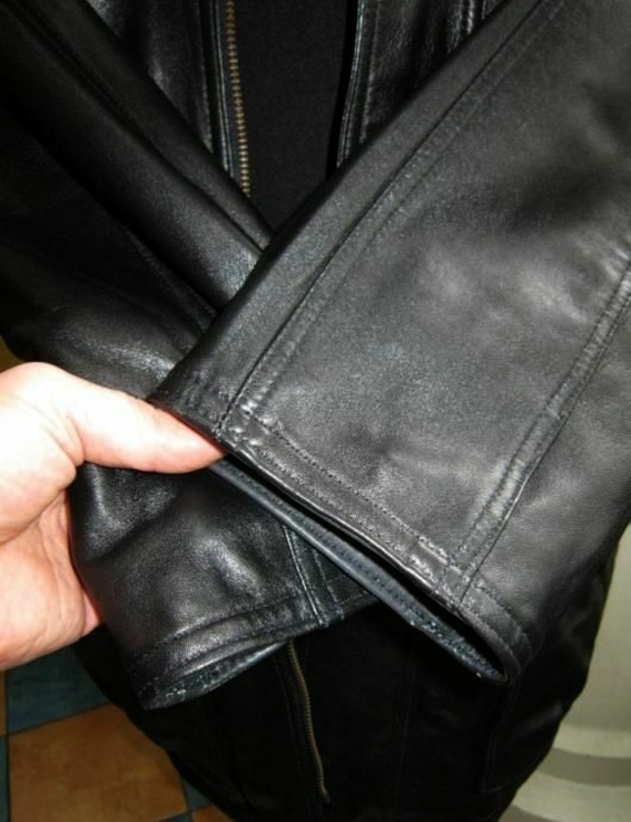 Большая оригинальная кожаная мужская куртка CA. Лот 302, numer zdjęcia 5