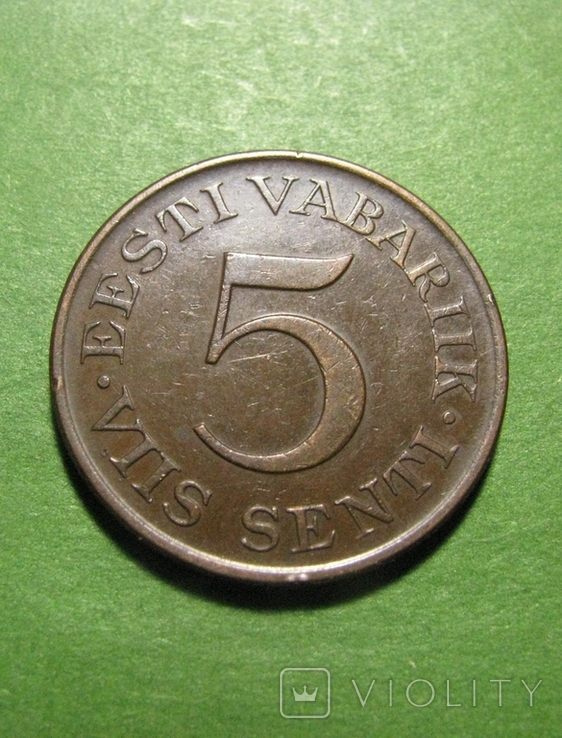 Естонія 5 сентів 1931, фото №3