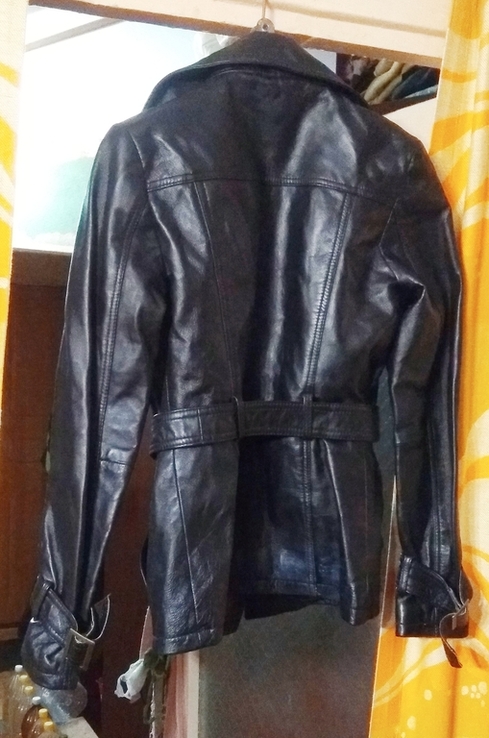 Торг женская кожаная куртка ORSAY р.34 бесплатная доставка возможна. Жіноча шкіряна куртка, фото №3