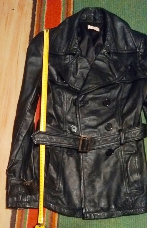 Торг женская кожаная куртка ORSAY р.34 бесплатная доставка возможна. Жіноча шкіряна куртка, фото №5