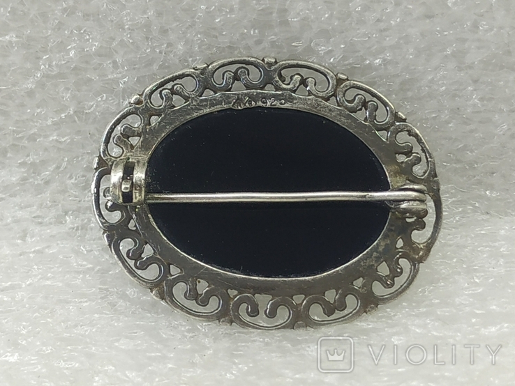 Brooch. Silver 925. Stone., photo number 6