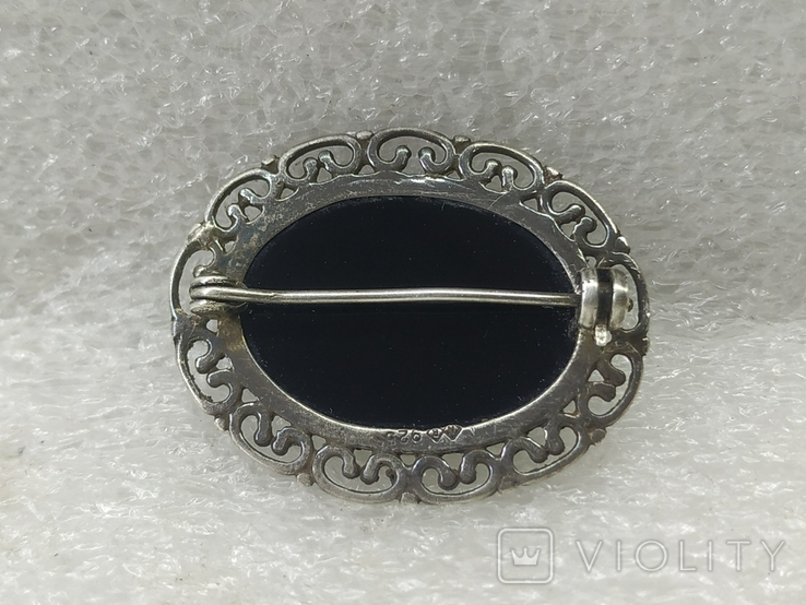 Brooch. Silver 925. Stone., photo number 8