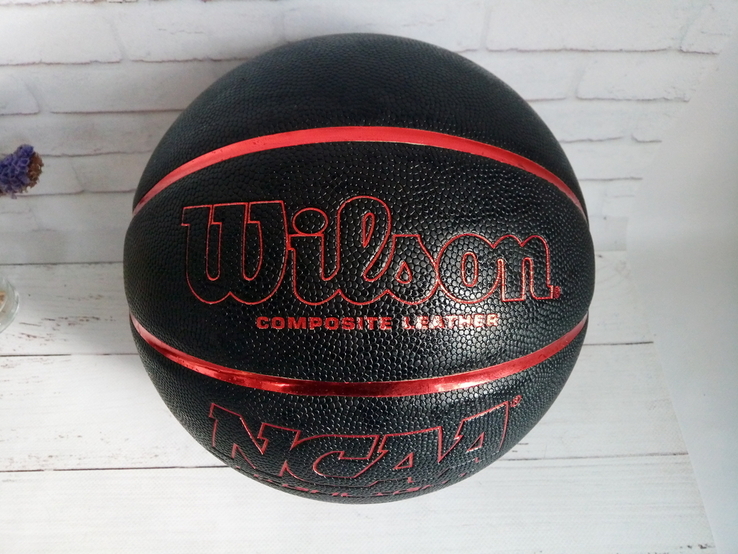 Баскетбольний м'яч Wilson NCAA кожа Розмір 7, фото №7