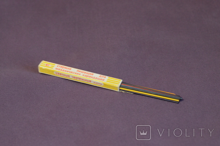 Set of colored rods for mechanical pencils (Slavyansk), photo number 5