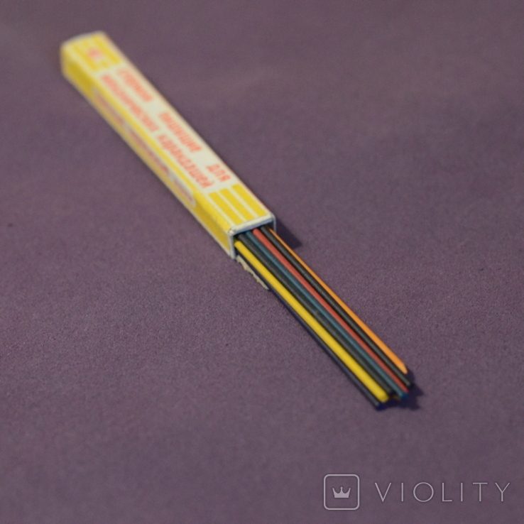Set of colored rods for mechanical pencils (Slavyansk), photo number 6
