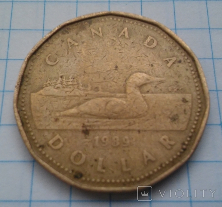 1 Canadian dollar 1989, photo number 3