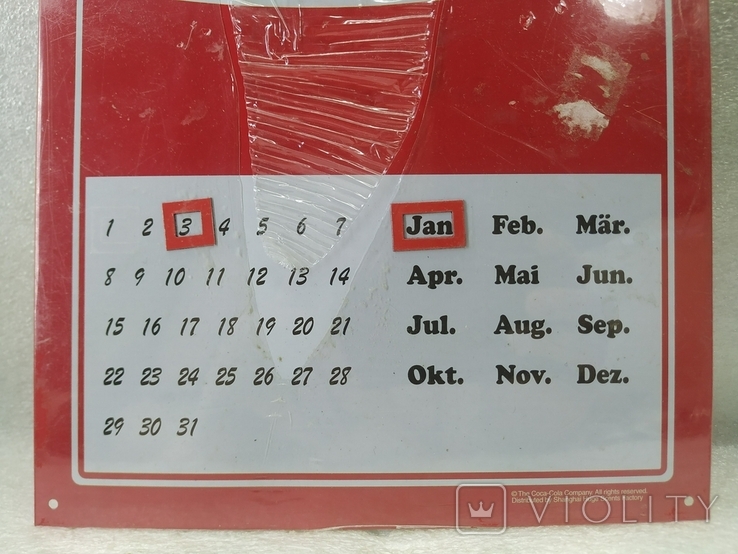 2. Tabliczka kalendarza. Coca-cola., numer zdjęcia 4