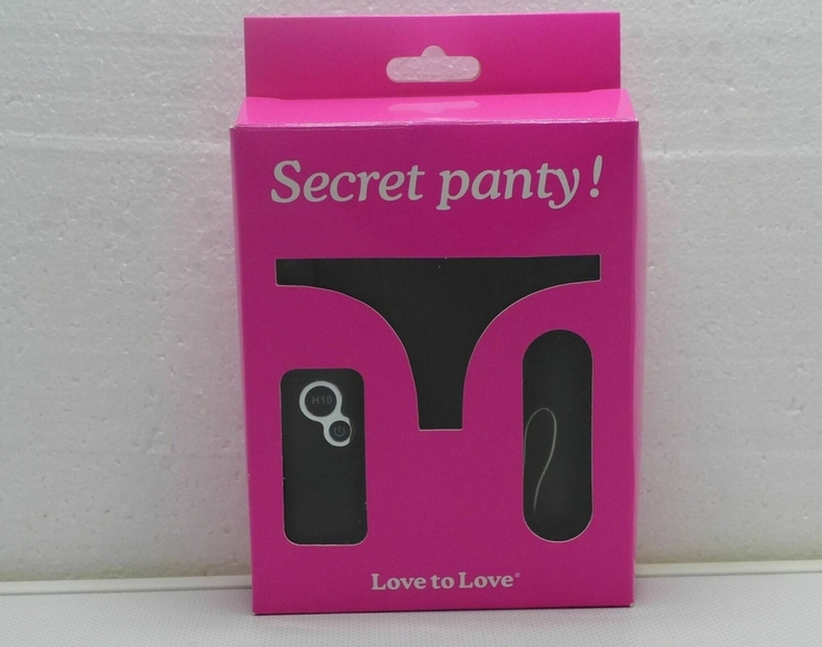 Эротический набор Love to love Secret трусики, мини-вибратор с пультом ДУ для женщин и пар, фото №2