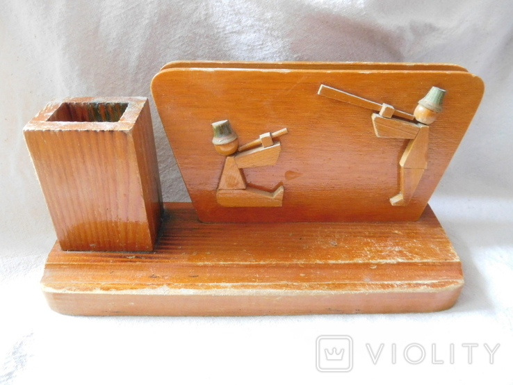 Stationery, souvenir, hutsuls, trembita, wood, photo number 2