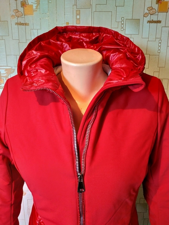 Куртка тепла жіноча комбінована без ярлика Єврозима софтшелл р-р М, photo number 5
