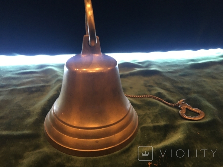 Колокольчик бронза масса 183г. см. видео обзор, фото №8