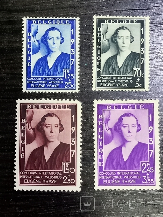 Бельгия Благотворительные марки серия 1937, фото №2