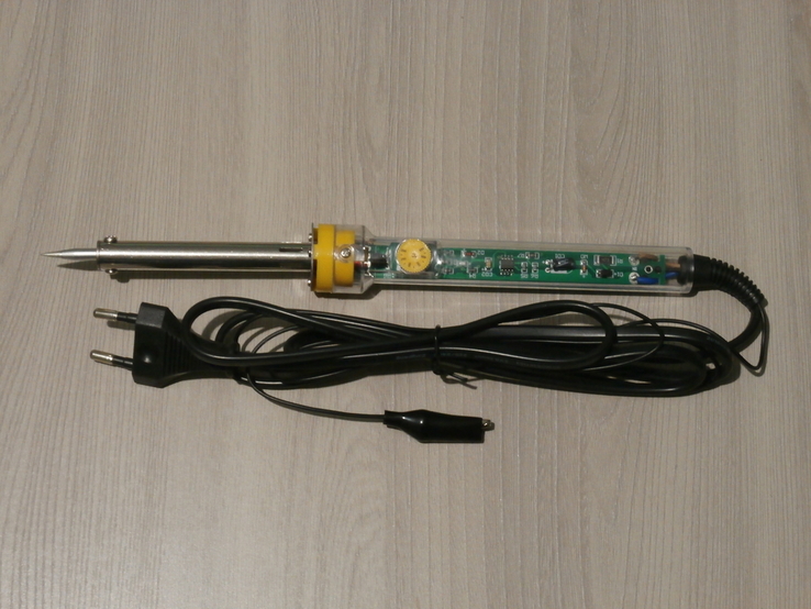 Паяльник JAC Tool 60вт со встроенным регулятором температуры 200-450C, фото №3