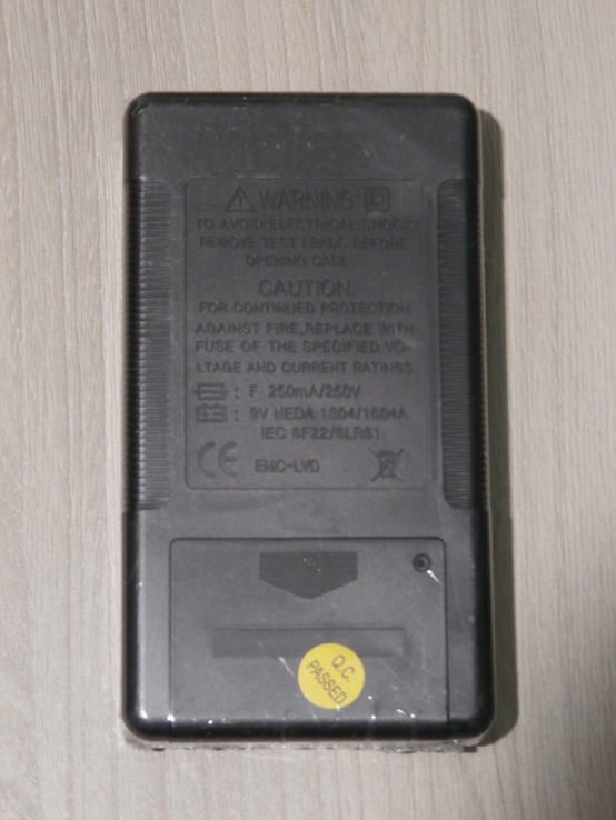 Цифровой мультиметр тестер Digital DT-830B крона+щупи в комплекті, photo number 5