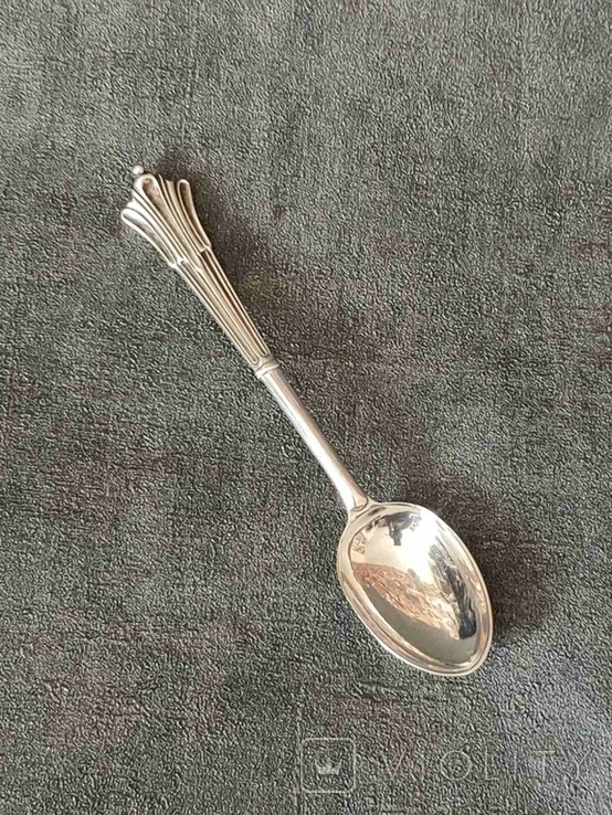 Spoon for coffee, tea, silver, 1883, London, England. (3), photo number 3