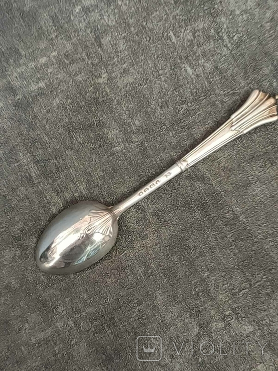 Spoon for coffee, tea, silver, 1883, London, England. (3), photo number 5