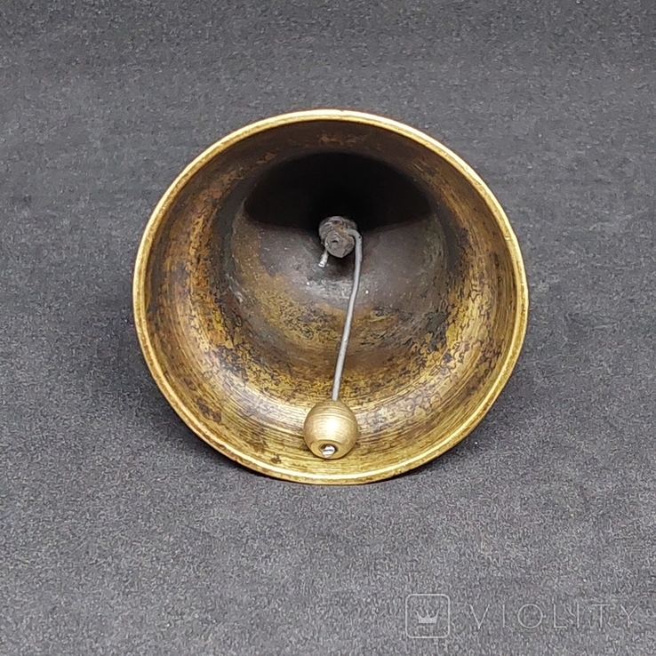 Винтажный вызывной колокольчик колокол бронзовый колокольчик бронза ручная гравировка № 9, photo number 7