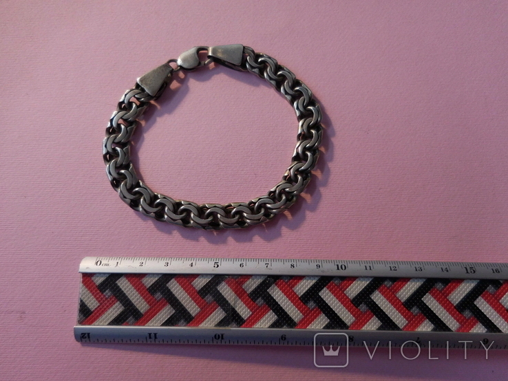 Men's bracelet "Bismarck". Silver. 53 gr., photo number 4