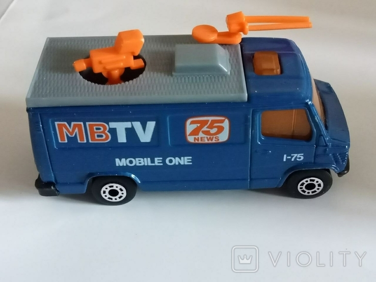 Модель Mercedes Benz TV news truck, Matchbox, photo number 7