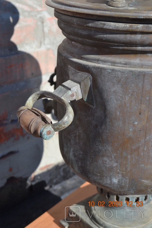 Tula samovar Batashev in Tula. Royal. On firewood, coals. For 6 liters. 1850, photo number 11