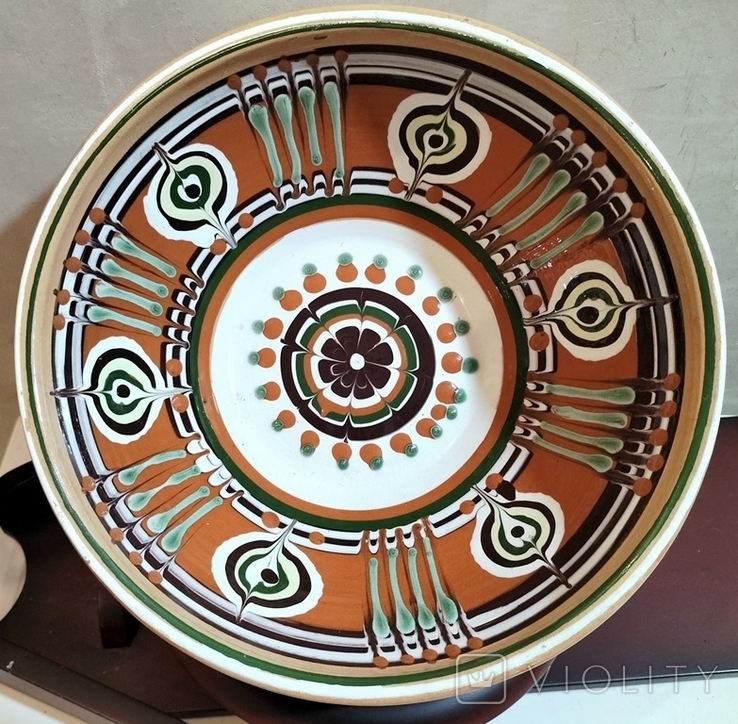 Cornflower pottery, plate 23 cm Vasilkov, photo number 9