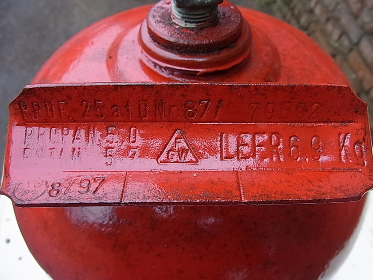 Балон Газовий на 6,9 кг №- 4 47х23 см з Німеччини, numer zdjęcia 4