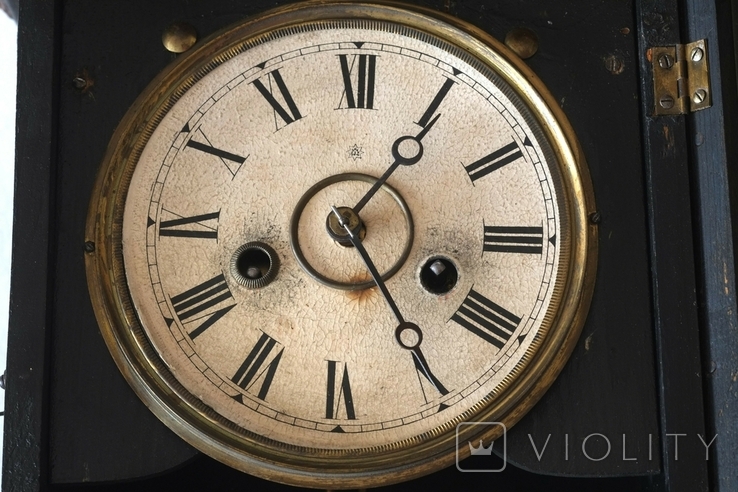 JUNGHANS wall clock with chime workers 1890 year, photo number 6