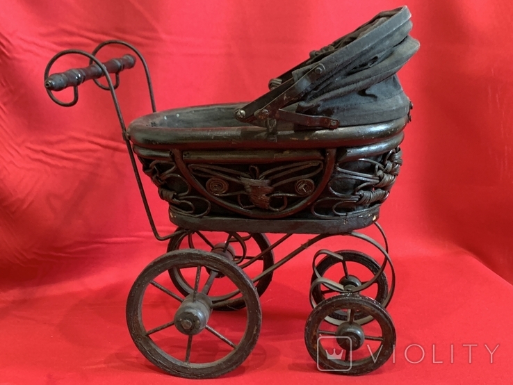 Вінтажна коляска для ляльок під старовину Німеччина, фото №2