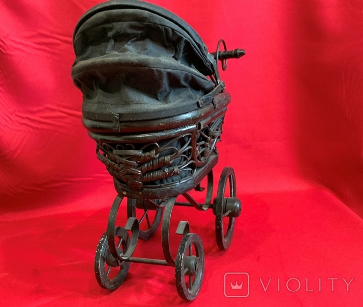 Старинная коляска для антикварных кукол Германия, фото №6