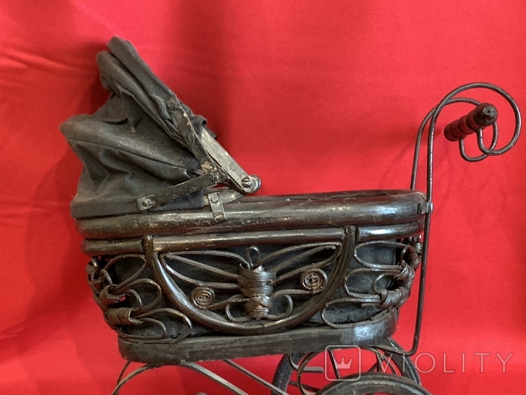 Старинная коляска для антикварных кукол Германия, фото №8
