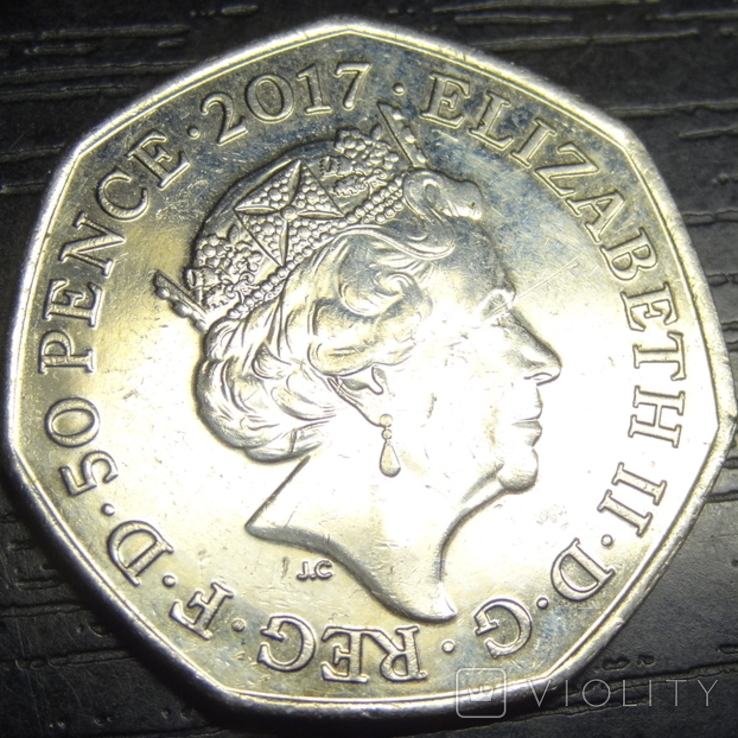 50 pence Britain 2017 Jeremy Fisher, photo number 3