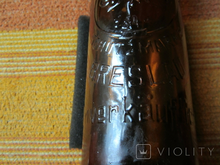 Пивная бутылка C.KIPKE. BRESLAU., фото №3