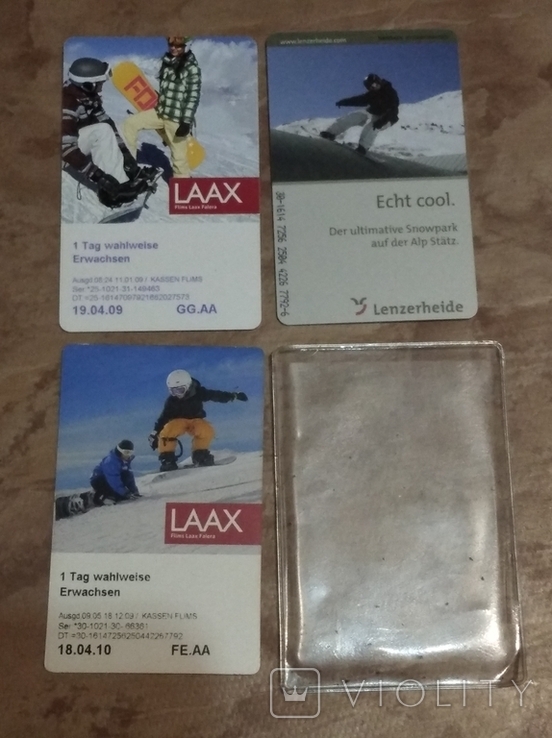 Plastic cards of Switzerland LAAX, photo number 4