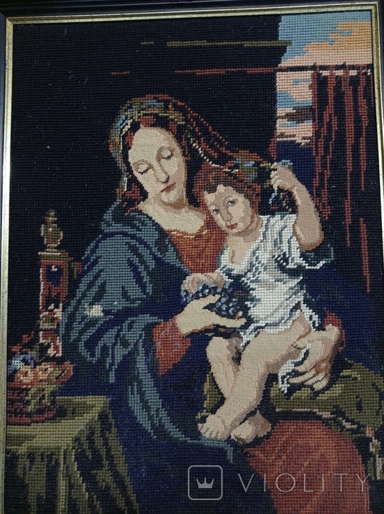 Антична ікона Божої Матері, гобелен, Німеччина, фото №5