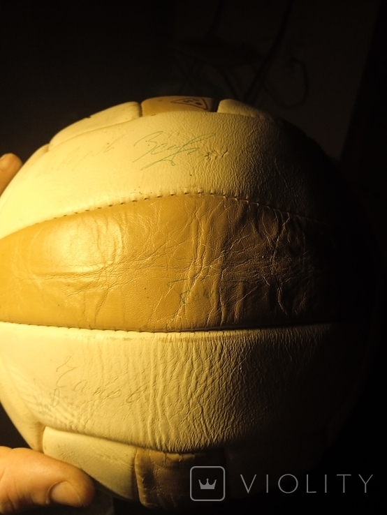 Soccer ball signed by Dynamo masters Kyiv 1981, photo number 9