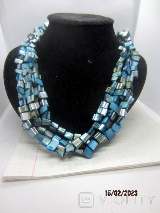 Mother-of-pearl necklace 116 gr, photo number 4