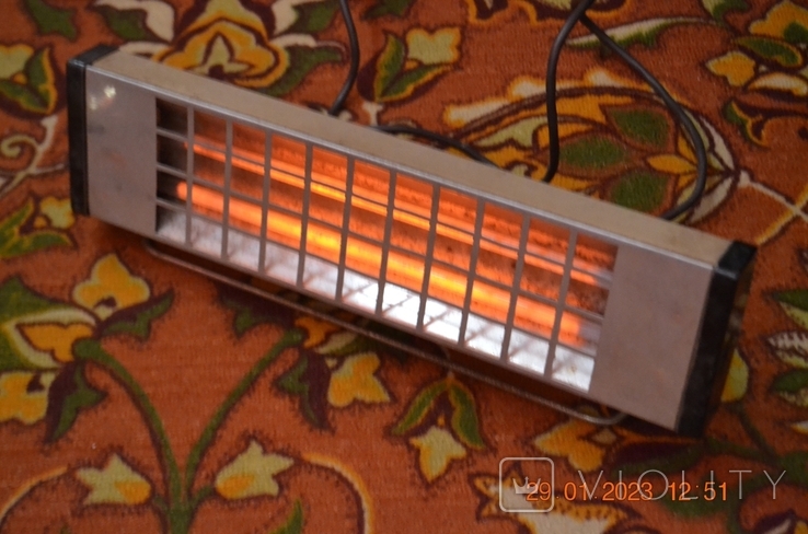 Electric fireplace ESC. Infrared spiral heater (2 tena). 1.5 kW. From the USSR. Worker