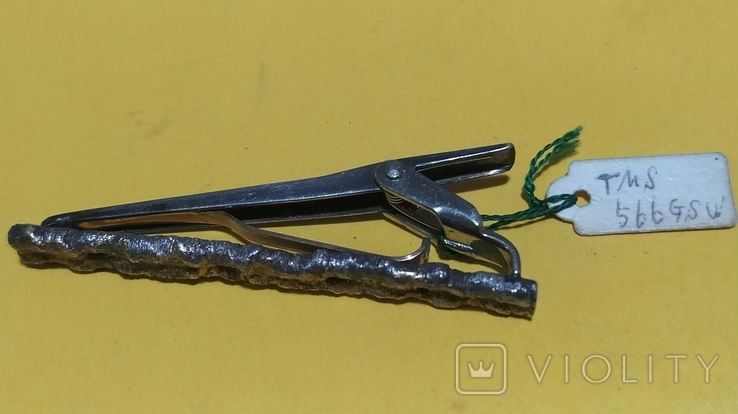 Зажим для галстука, серебро и позолота. Япония, 750 проба (П1), photo number 2