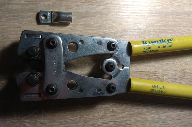 Инструмент для опрессовки кабельных наконечников, фото №3