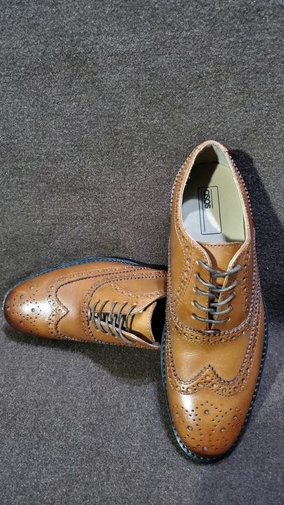 Кожаные туфли, броги, ASOS ( p 36.6 / 25.5 см ), numer zdjęcia 3