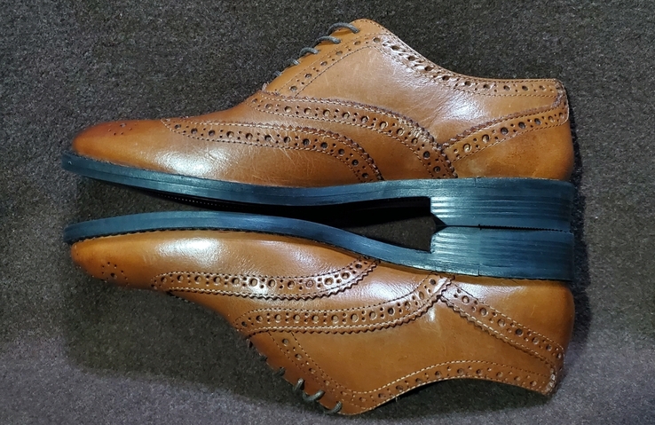 Кожаные туфли, броги, ASOS ( p 36.6 / 25.5 см ), фото №11