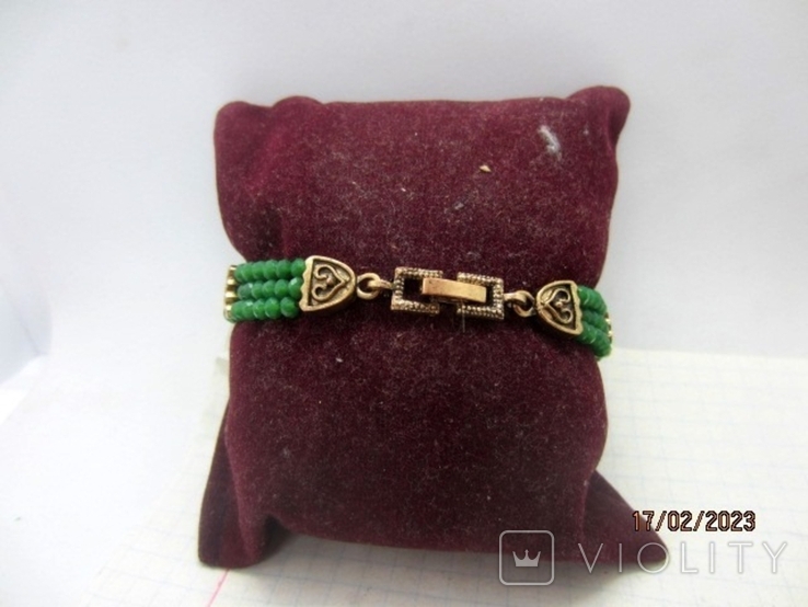 Ethnic bracelet in the style of the Ottoman Empire, enamel, chrysoprase, ruby, photo number 12