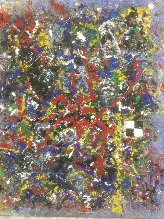 Картина холст, акрил, "Настроение" Абстракция. 50 х 40 см., фото №5