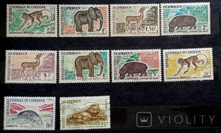 1962 Cameroon Stamp Series (Fauna, Mammals)