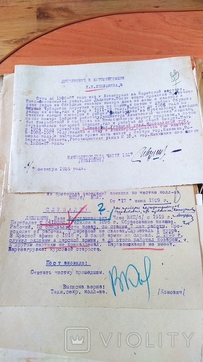  Личное дело на бригадного комиссара Левушкина И.К. репрессирован в 1937 году, photo number 6