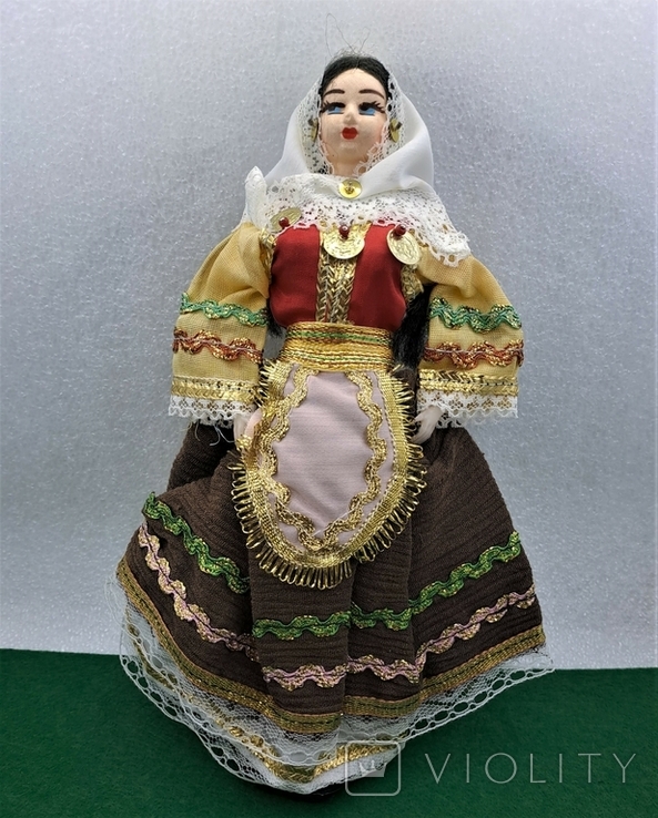 Кукла Винтаж Национальный Костюм Греция, photo number 2