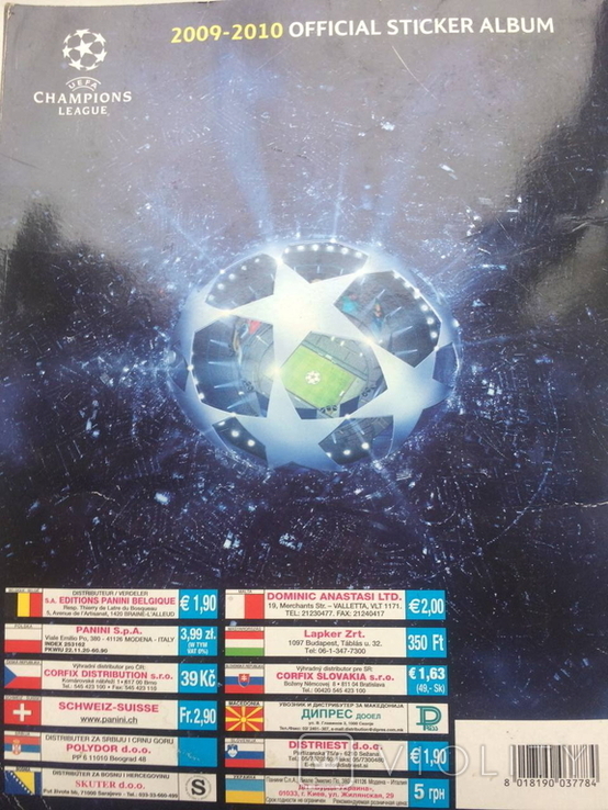 Лига Чемпионов 2009/2010 Panini 100% наклеен Футбол – на сайте для ...