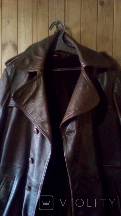 Leather raincoat, photo number 3