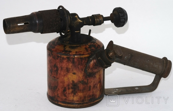 Antique blowtorch, brass